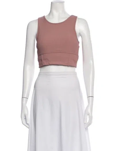 Pre-owned Jason Wu Crew Neck Sleeveless Crop Top In Pink