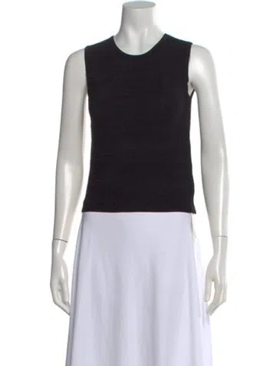 Pre-owned Jason Wu Crew Neck Sleeveless Top In Black