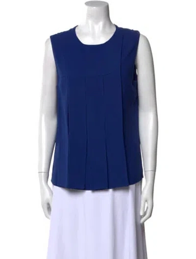 Pre-owned Jason Wu Crew Neck Sleeveless Top In Blue