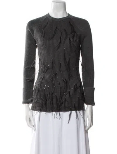 Pre-owned Jason Wu Crew Neck Sweater In Gray