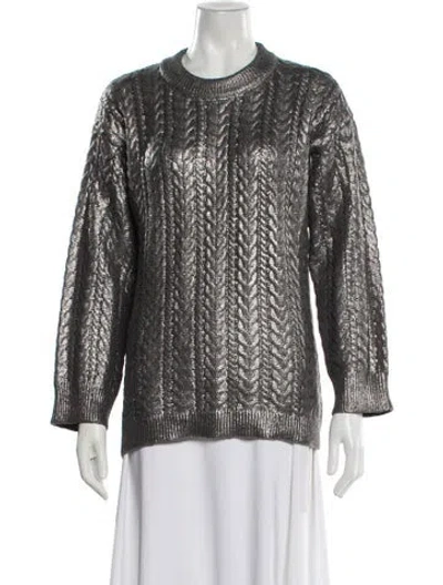 Pre-owned Jason Wu Crew Neck Sweater In Gray