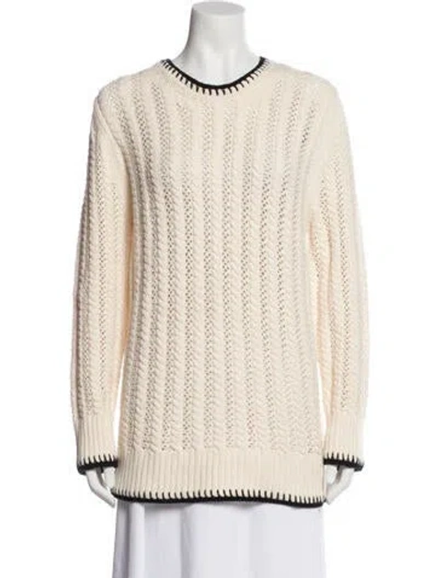 Pre-owned Jason Wu Crew Neck Sweater In Neutral