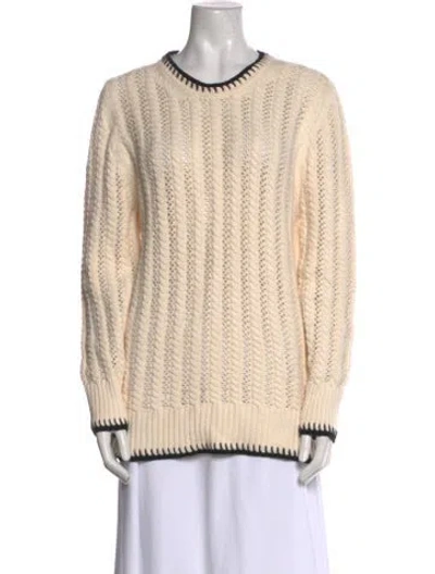 Pre-owned Jason Wu Crew Neck Sweater In Neutral