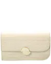Jason Wu Croc-embossed Leather Clutch