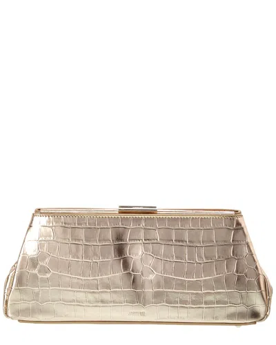 JASON WU JASON WU CROC-EMBOSSED LEATHER CLUTCH