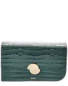 Jason Wu Croc-embossed Leather Clutch In Green