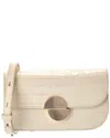 Jason Wu Croc-embossed Leather Clutch In White