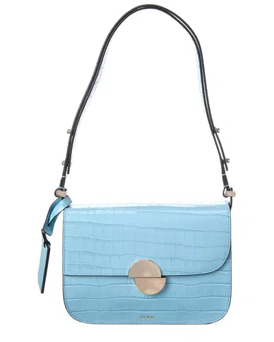 Jason Wu Croc-embossed Leather Shoulder Bag In Blue
