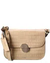 Jason Wu Croc-embossed Leather Shoulder Bag In Neutral