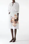 Jason Wu Floral Print Dolman Sleeve Dress In Multi
