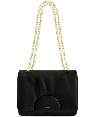 Jason Wu Duvet Chain Small Leather Shoulder Bag In Black
