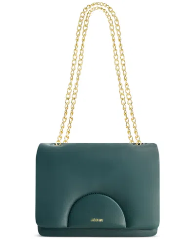 Jason Wu Duvet Chain Small Leather Shoulder Bag In Jungle