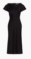 Jason Wu Embellished Bias Midi Dress In Black