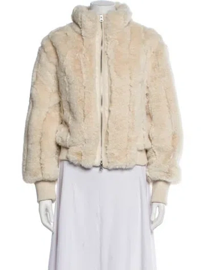 Pre-owned Jason Wu Faux Fur Faux Fur Jacket In Neutral