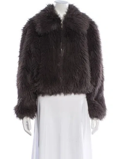 Pre-owned Jason Wu Faux Fur Jacket In Brown