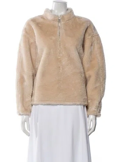 Pre-owned Jason Wu Faux Fur Jacket In Neutral