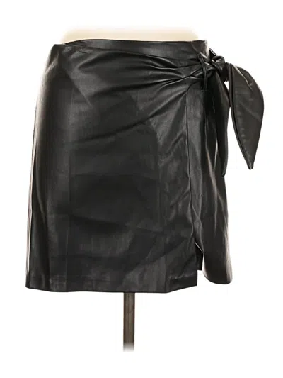Pre-owned Jason Wu Faux Leather Skirt In Black
