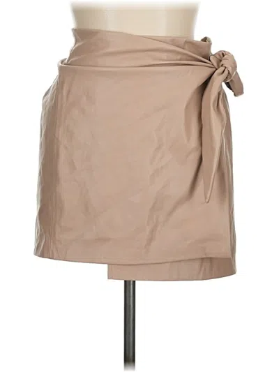 Pre-owned Jason Wu Faux Leather Skirt In Tan