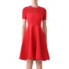 Jason Wu Fit & Flare Dress In Coral