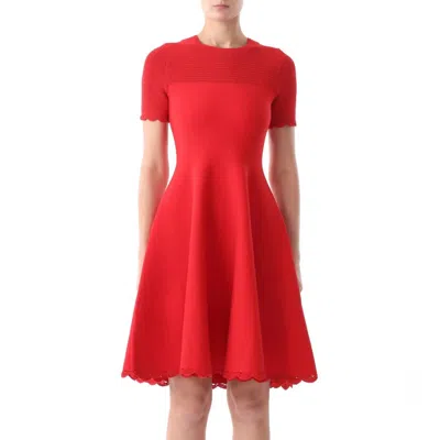 Jason Wu Fit & Flare Dress In Coral In Red