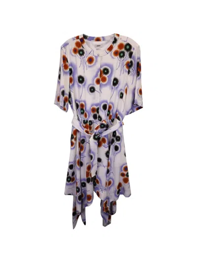 Pre-owned Jason Wu Floral-print Asymmetric Dress In White