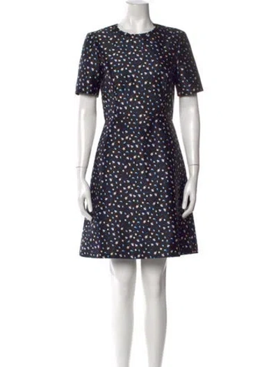 Pre-owned Jason Wu Floral Print Knee-length Dress In Black