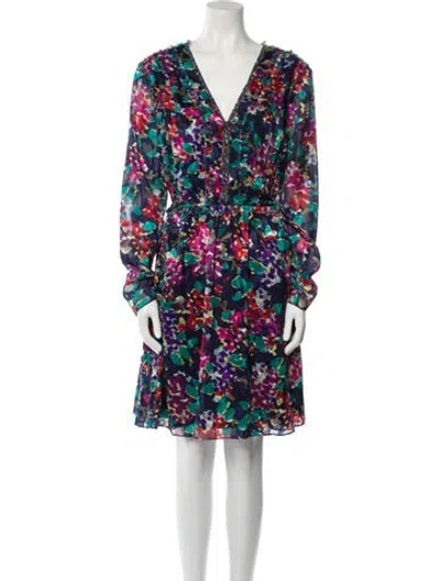 Pre-owned Jason Wu Floral Print Knee-length Dress In Multi