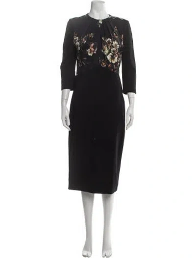 Pre-owned Jason Wu Floral Print Knee-length Dress In Multi