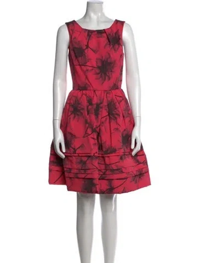 Pre-owned Jason Wu Floral Print Knee-length Dress In Pink