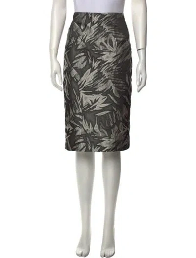 Pre-owned Jason Wu Floral Print Knee-length Skirt In Green