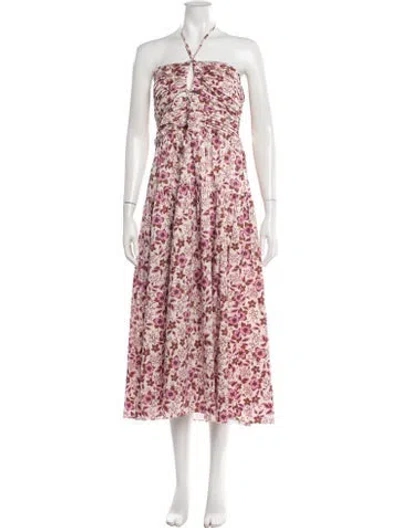Pre-owned Jason Wu Floral Print Long Dress In Pink