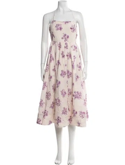 Pre-owned Jason Wu Floral Print Midi Length Dress In Multi