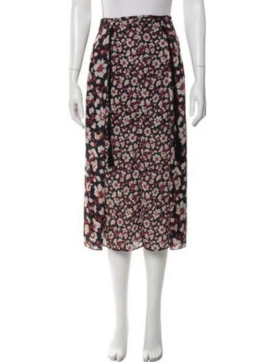 Pre-owned Jason Wu Floral Print Midi Length Skirt In Multi