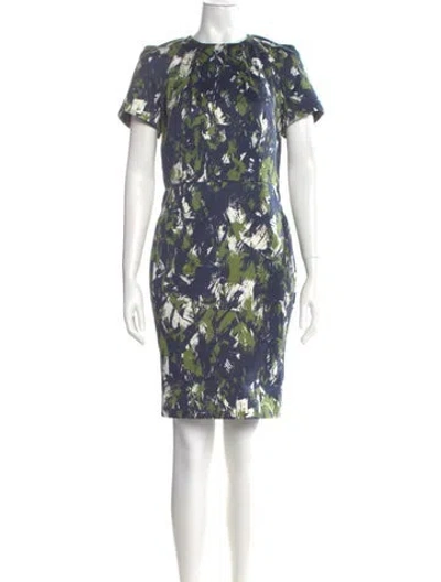 Pre-owned Jason Wu Floral Print Mini Dress In Blue