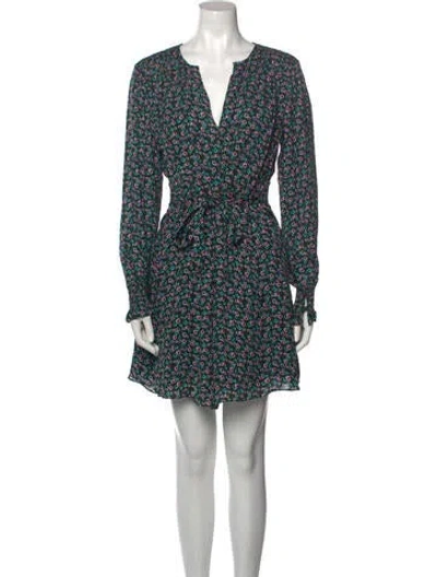 Pre-owned Jason Wu Floral Print Mini Dress In Green