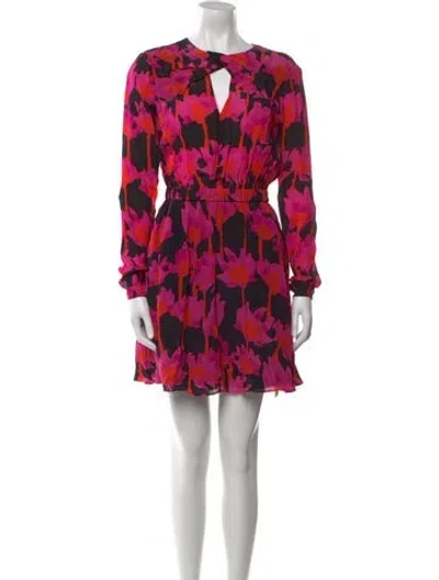 Pre-owned Jason Wu Floral Print Mini Dress In Pink