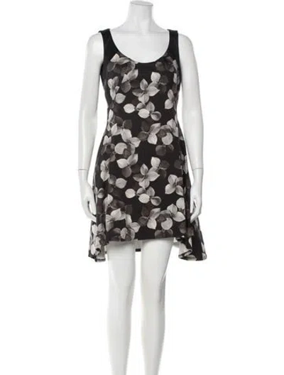 Pre-owned Jason Wu Floral Print Mini Dress In White