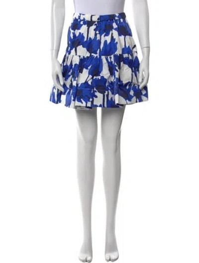 Pre-owned Jason Wu Floral Print Mini Skirt In Multi