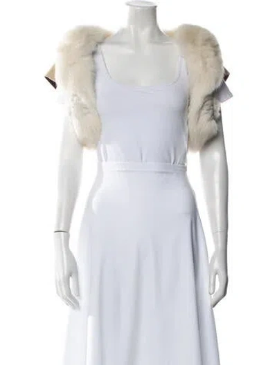 Pre-owned Jason Wu Fur Jacket In White