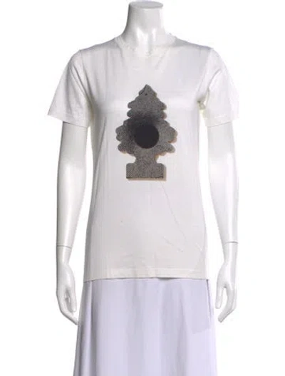 Pre-owned Jason Wu Graphic Print Crew Neck T-shirt In Neutral