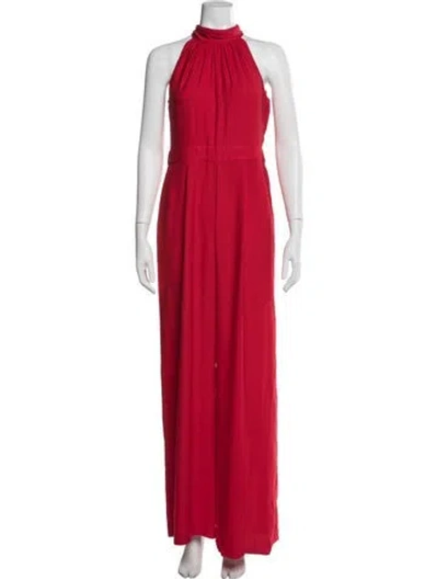 Pre-owned Jason Wu Halterneck Jumpsuit In Red