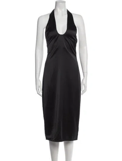 Pre-owned Jason Wu Halterneck Midi Length Dress In Gray