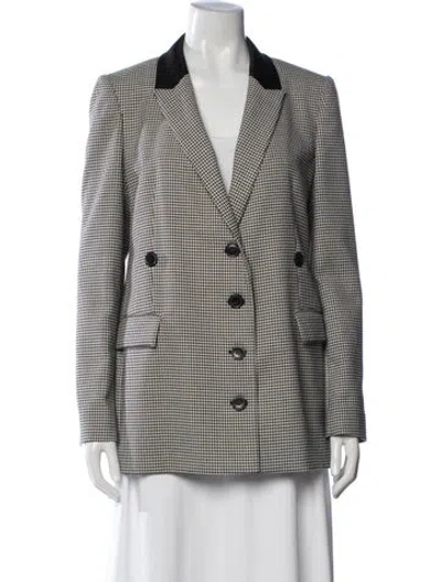 Pre-owned Jason Wu Houndstooth Print Blazer In Black