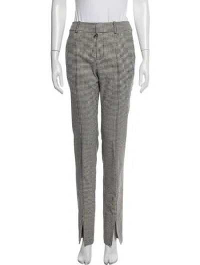 Pre-owned Jason Wu Houndstooth Print Straight Leg Pants In Black/white