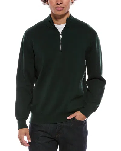 Jason Wu Knit 1/4-zip Pullover In Green
