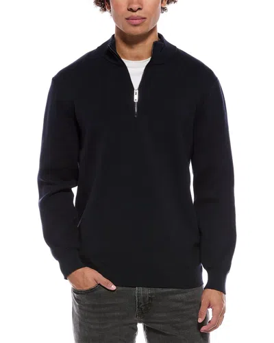Jason Wu Knit 1/4-zip Pullover In Navy