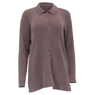 Pre-owned Jason Wu Knitted Buttoned Cardigan In Beige Polyester In Brown