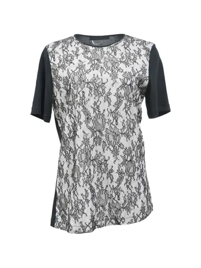 Pre-owned Jason Wu Lace Detail T-shirt In Black