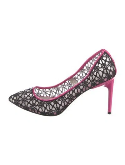 Pre-owned Jason Wu Lace Mesh Accents Pumps In Black
