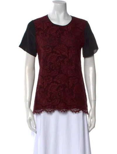 Pre-owned Jason Wu Lace Pattern Crew Neck T-shirt In Multi